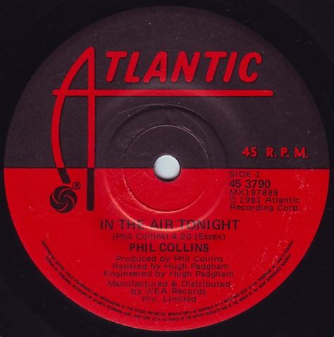 In the Air Tonight / The Roof Is Leaking by Phil Collins.